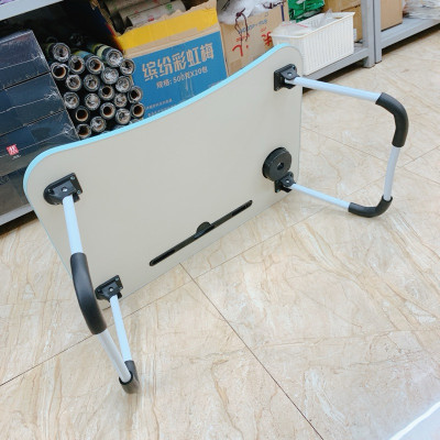 Bàn Học Gấp Gọn Có Khe Để Điện Thoại, Máy Tính Bảng, Khay Để Ly - Hàng Loại 1 (Giao ngẫu nhiên)