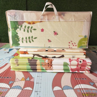 Thảm Trải Sàn Cho Bé Xốp XPE 2 Mặt Phủ Silicone Hàn Quốc Mẫu Đẹp Chống Thấm, Chống Va Đập Trơn Trượt-1m8*2m Hàng Chính Hãng MINIIN 