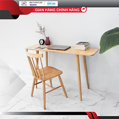 BÀN LÀM VIỆC VÀ GHẾ MÀU TỰ NHIÊN - COUPLE LONG TABLE+WINDSOR NATURAL