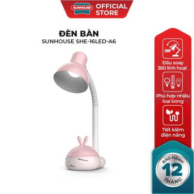 Đèn Bàn SUNHOUSE SHE-16LED-A6 - Hàng chính hãng