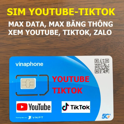 Sim 4G Vinaphone 5GB/NGÀY (Gia hạn 50k/tháng) FREE Toàn bộ Data xem Youtube, Tiktok với tốc độ cao, MAX băng thông, Max dung lượng - Dùng Toàn Quốc - hàng chính hãng
