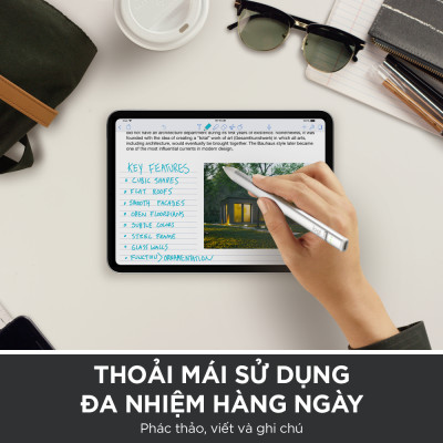 Bút cảm ứng Logitech Crayon dành cho iPad - Công nghệ kỹ thuật số như Apple Pencil, không độ trễ, sạc nhanh USB C - Hàng chính hãng