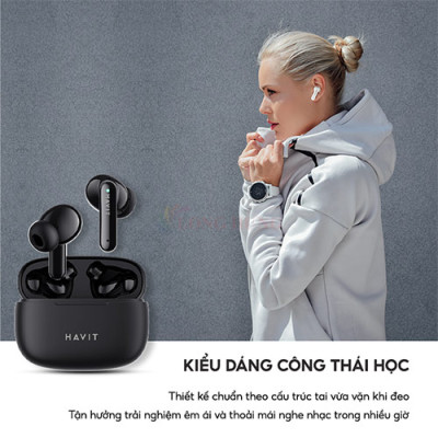 Tai nghe Bluetooth True Wireless Havit TW967 Pro - Hàng chính hãng