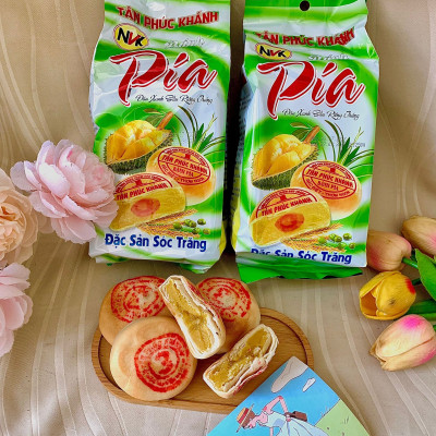 Bánh Pía Đậu Xanh Sầu Riêng 250g (hộp 4c) Tân Phúc Khánh