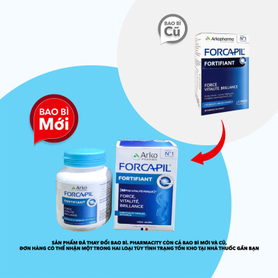 Thực phẩm bảo vệ sức khỏe ARKOPHARMA FORCAPIL FORTIFIANT (Hộp 60 viên)