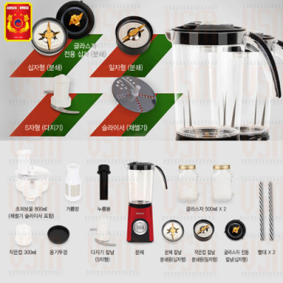 [Hàng Nhập Khẩu] Máy Xay & Cắt Thực Phẩm Đa Năng BOKUK All In One