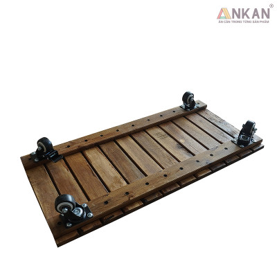 Kệ Gỗ Di Động ANKAN - Chịu Lực 150Kg, Di Chuyển Dễ Dàng, Thích Hợp Chậu Cây Và Trang Trí Nhà Cửa