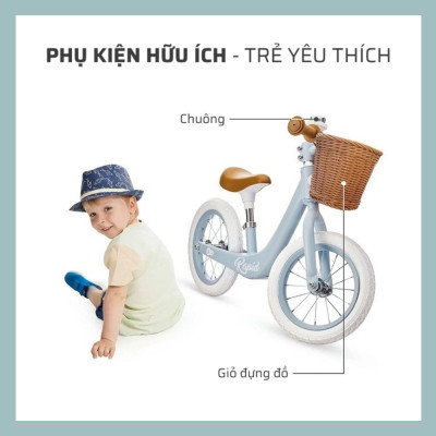 Xe cân bằng 2 bánh Kinderkraft Rapid2 cho bé từ 2 tuổi - Chính hãng