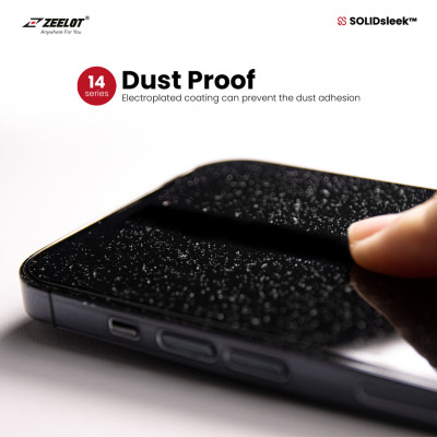 Dán Cường Lực Trong Suốt dành cho iPhone 15 Pro Max/14/14 Plus/14 Pro/14 Pro Max SOLIDSLEEK ZEELOT - Hàng Chính Hãng