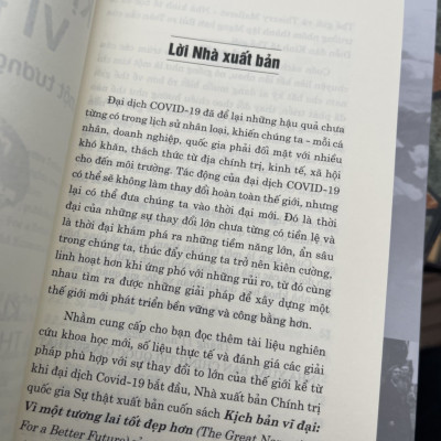 KỊCH BẢN VĨ ĐẠI Vì một tương lai tốt đẹp hơn - Klaus Schwab, Thierry Malleret -  Nxb Chính trị Quốc gia sự thật - bìa mềm