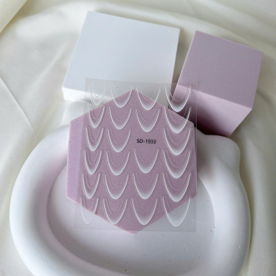 Sticker Dán Móng Tay Decal Làm Nail, Màu Ombre Gradient Tự Dính, Tạo French Tip Siêu Hot Dòng Thanh Trượt Móng Tay