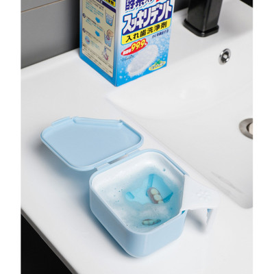 Hộp 120 viên vệ sinh khay niềng răng trong suốt, răng giả Nhật Bản