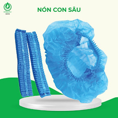 Mũ trùm đầu y tế nón con sâu CAEMEDI chống bụi, độ bền cao, chất lượng xuất khẩu Hoa Kỳ - Gói 100 Cái