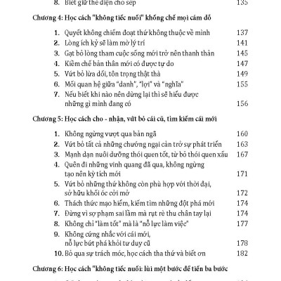 Học Cách Không Nuối Tiếc