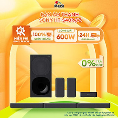 Dàn âm thanh Soundbar 5.1ch Sony HT-S40R - Hàng chính hãng