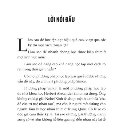 Phương Pháp Simon - Cách Học Nhanh, Nhớ Lâu Mọi Kiến Thức