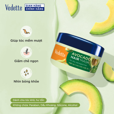 Mặt Nạ Ủ Tóc Vedette Tinh Chất Bơ 145ml