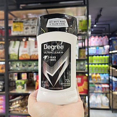 Lăn khử mùi nam Degree Men Motionsense Ultra Clear Black White 76g