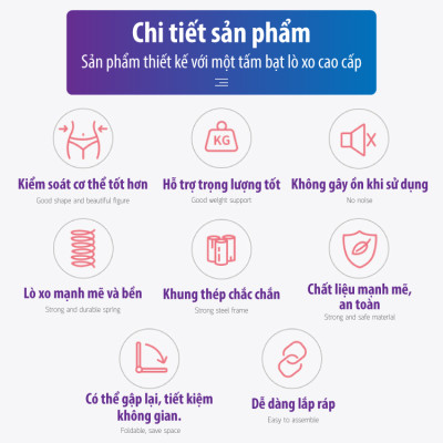 BG Sàn nhún 40INCH lò xo cao cấp, Trampoline (100x100cm) - Hàng nhập khẩu