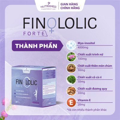 Finololic Forte giúp bổ sung Myo-inositol, vitamin và khoáng chất cần thiết cho phụ nữ thả bầu - Nutramed