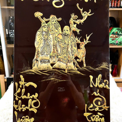 [XẢ KHO]Tranh lịch sơn mài cao cấp Thanh Bình Lê size 40x60 cm