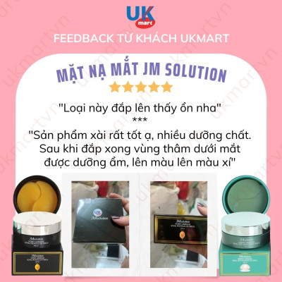 Mặt Nạ JM Solution Xóa Thâm Quầng Mắt Và Nếp Chân Chim Eye Patch (Đen Sáp Ong) 60 Miếng Giảm Thâm Quầng Mắt Ngọc Trai Marine Luminous Pearl Deep Moisture Mask 90g/60pcs