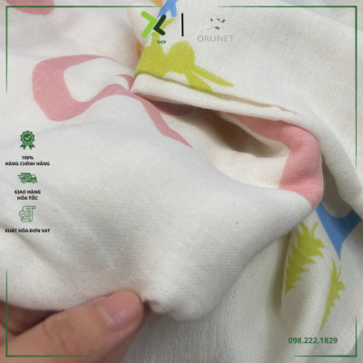 Khăn cho bé đi du lịch Orunet - Japan (35x35cm), chất liệu cotton OGWL1004, OGWL2004, OGWL3004