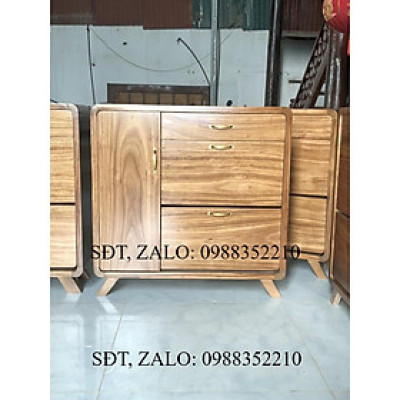 Tủ giày gỗ hương xám thông minh loại 1m