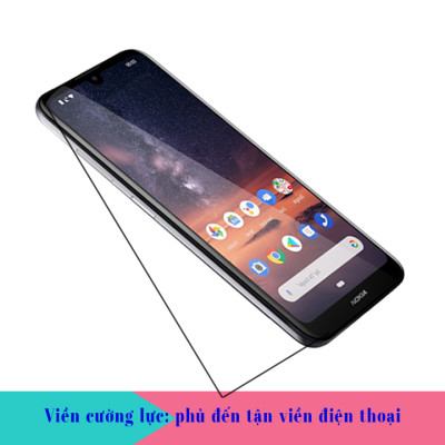 Kính Cường Lực cho Nokia 3.2 - Full màn hình - Màu Đen - Hàng Chính Hãng