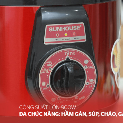 Nồi Áp Suất Điện Đa Năng Sunhouse SHD1552 - Hàng Chính Hãng