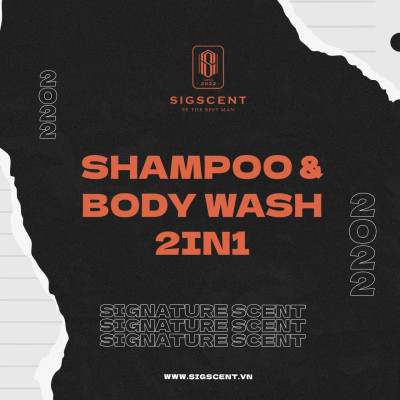 Sữa tắm dầu gội cho nam hương nước hoa 375ml Rebellious thương hiệu SIGSCENT
