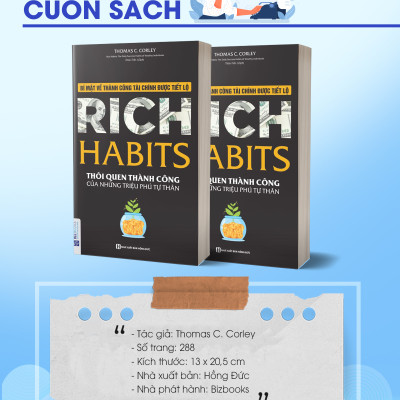 Thói Quen Thành Công Của Những Triệu Phú Tự Thân - Rich Habits (Tặng Bookmark PL)