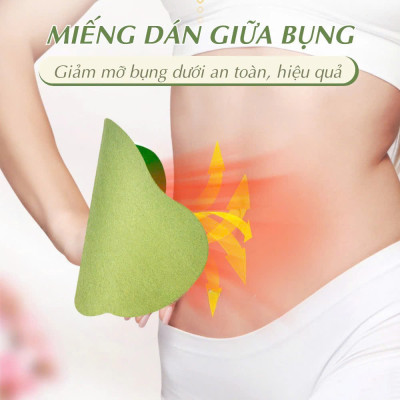 Hộp 12 Miếng Dán Ngải Cứu Tan Mỡ EO Thon Gọn Detox Thải Độc Cơ Thể Hiệu Quả Tiện Lợi