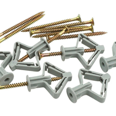 COMBO 10 BỘ TẮC KE BƯỚM, VÍT NỞ BƯỚM DẠNG MỎ NEO,  BẮT VÍT TƯỜNG, THẠCH CAO, GỖ,CHO MỌI LOẠI VẬT LIỆU, SIÊU GIỮ CHẮC.