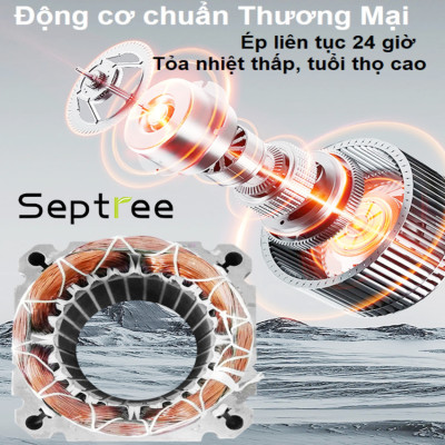 Máy ép dầu ăn thực vật chuyên dụng, dùng trong gia đình. Thương hiệu Mỹ cao cấp Septree - T2S -  HÀNG CHÍNH HÃNG