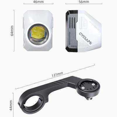 Đèn Xe Đạp Trước CYC 1600 Lumens Chống Chói Có kèm Remote và Giá đỡ, thời gian sử dụng lên đến 11h (tùy chế độ) Đi Đêm Địa Hình Có pha/cos - Mai Lee