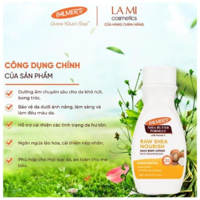 Sữa dưỡng thể dưỡng ẩm Bơ Hạt Mỡ Palmer