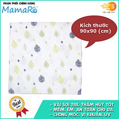 Khăn tắm vải sợi tre cho bé 90x90 Mamaru MA-KT90X90 - Diệt khuẩn, hút ẩm tốt, kháng tia UV