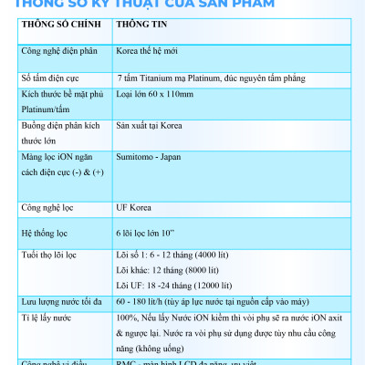 Máy Lọc Nước Điện Giải Ion Kiềm ROBOT IonKing 711 Chế Độ Nóng Nguội Lạnh 7 Tấm Điện Cực Titanium Phủ Platinum - Hàng Chính Hãng