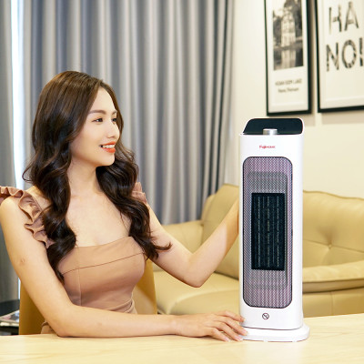 Máy sưởi gốm không khô da nhập khẩu FUJIHOME FH1000, không phát sáng, không đốt oxi, tự ngắt - Hàng chính hãng