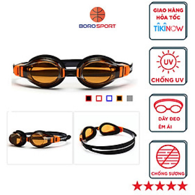 Kính Bơi Thể Thao Người Lớn Chống Sương Dây Đeo Silicone Cleacco SG1670 BORO SPORT