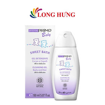 Sữa tắm gội Dottorprimo Baby Sweet Bath làm sạch và chăm sóc da bé (150ml) - Hàng chính hãng