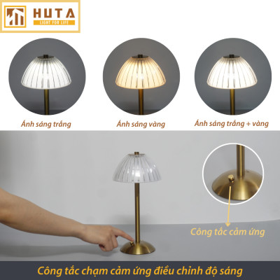 Đèn Bàn Led Quầy Bar Nhà Hàng HUTA RESDUNON Cảm Ứng Tích Điện Điều Chỉnh Ánh Sáng Trang Trí Quán Cà Phê Phòng Ăn