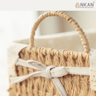 Giỏ Cói Vintage Có Quai – Đựng Đồ, Đi Picnic, Decor Nhà Cửa