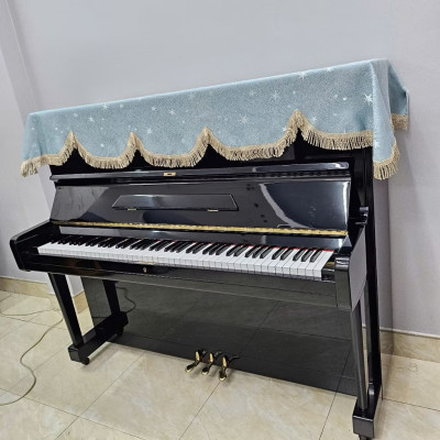 Bộ khăn phủ đàn piano cơ phong cách Châu Âu cổ điển sang trọng chống bụi chống xước - Hàng chính hãng