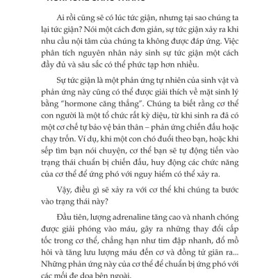 Tâm Lý Học Về Khắc Chế Cơn Giận - Đừng Để Cơn Giận Thay Đổi Con Người Bạn