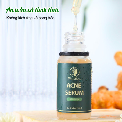 Bộ trắng da, sạch mụn và nám cơ bản ngày đêm Wonmom (1 Kem nghệ tươi + 1 Serum mụn + 1 Kem cấp ẩm