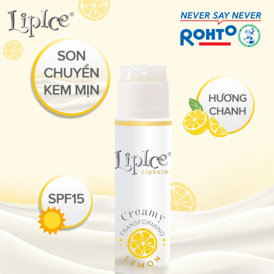 Son dưỡng môi không màu chuyển kem mịn LipIce Creamy