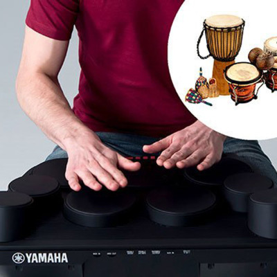 Bộ Trống điện tử Yamaha DD-75 (Electronic Portable Digital Drum DD75 - Có tem chống hàng giả Bộ CA - Kèm Nguồn, Dùi Trống, Pedal, Pick)