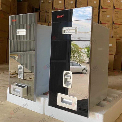 Thùng gạo mặt gương trắng, nút nhấn Gerari chính hãng